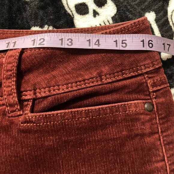 WIND RIVER Dark red straight leg corduroy pants ~ Whimsigoth MEDIUM LARGE 32W - Picture 6 of 10
